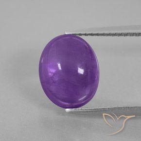 9,17 ctw natürlicher Mittel-Dunkelviolett Amethyst, Oval, Transparent / Lichtdurchlässig