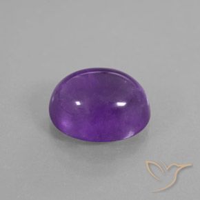 9,17 ctw natürlicher Mittel-Dunkelviolett Amethyst, Oval, Transparent / Lichtdurchlässig