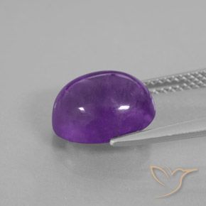 9,17 ctw natürlicher Mittel-Dunkelviolett Amethyst, Oval, Transparent / Lichtdurchlässig
