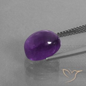 9,17 ctw natürlicher Intensives Violett Amethyst, Oval, Transparent / Lichtdurchlässig