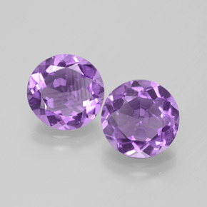  ct natürliche Violet Amethyst-Edelsteine, Rund Schliff, VS