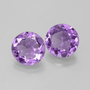  ct natürliche Violet Amethyst-Edelsteine, Rund Schliff, VS