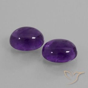 7.85 ct natürliche Mittelviolett Amethyst-Edelsteine, Oval, Transparent