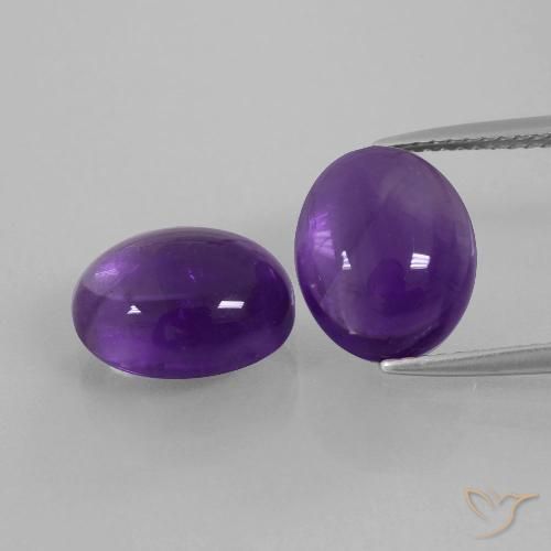 8.26ctw Natürlicher Mittelviolett Amethyst, Oval, Transparent