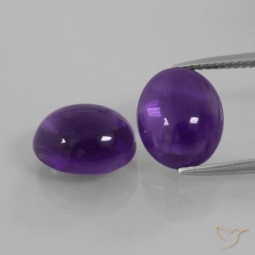 8.46ctw Natürlicher Mittelviolett Amethyst, Oval, Transparent