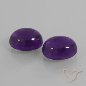 8.46 ct natürliche Mittelviolett Amethyst-Edelsteine, Oval, Transparent