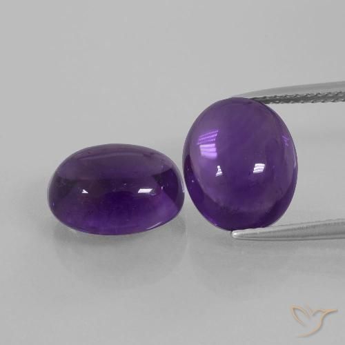 8.17ctw Natürlicher Mittelviolett Amethyst, Oval, Transparent