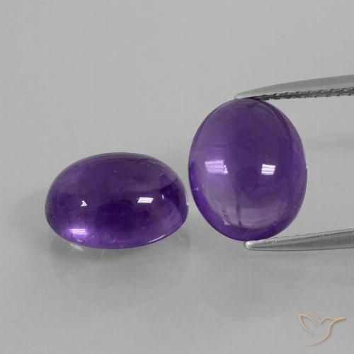 7.57ctw Natürlicher Mittelviolett Amethyst, Oval, Transparent