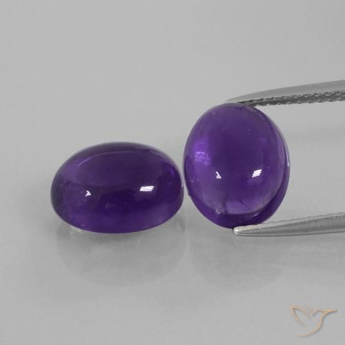 6.90ctw Natürlicher Mittelviolett Amethyst, Oval, Transparent