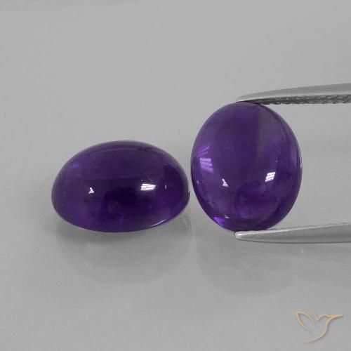 7.27ctw Natürlicher Mittelviolett Amethyst, Oval, Transparent
