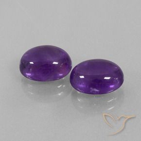 5.62 ct natürliche Mittel-helles Violett Amethyst-Edelsteine, Oval, Transparent