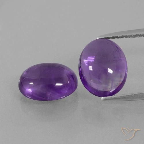 6.94ctw Natürlicher Mittel-helles Violett Amethyst, Oval, Transparent