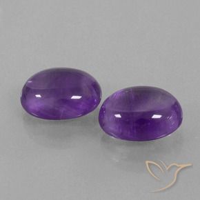 6.94 ct natürliche Mittel-helles Violett Amethyst-Edelsteine, Oval, Transparent