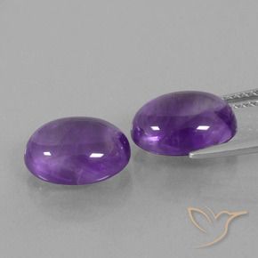 6.94 ct natürliche Mittel-helles Violett Amethyst-Edelsteine, Oval, Transparent
