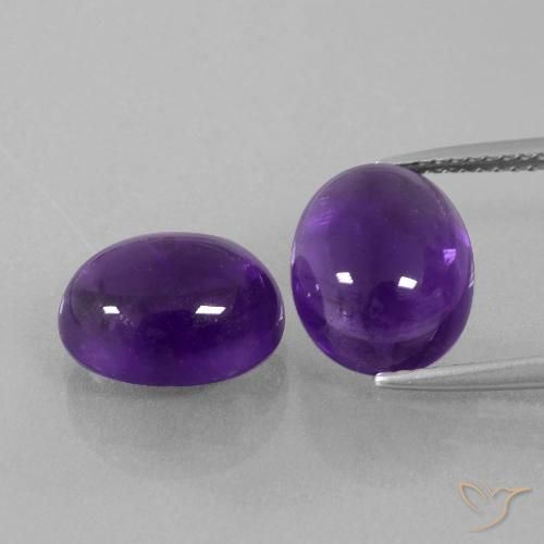 8.09ctw Natürlicher Mittelviolett Amethyst, Oval, Transparent
