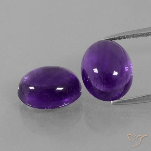 8.25ctw Natürlicher Mittelviolett Amethyst, Oval, Transparent