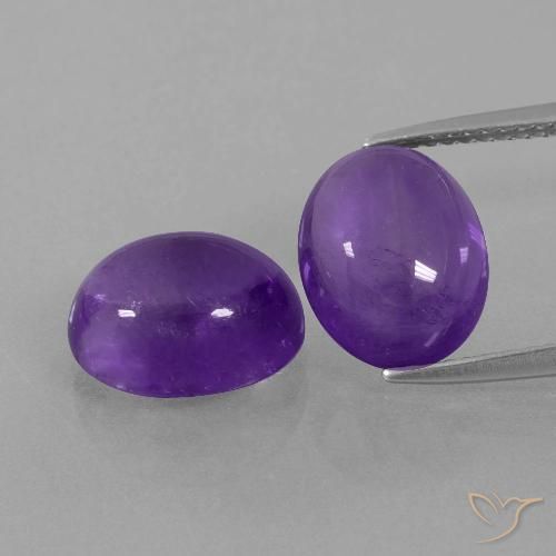 7.70ctw Natürlicher Mittelviolett Amethyst, Oval, Transparent