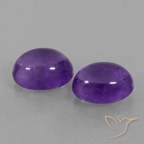 7.70 ct natürliche Mittelviolett Amethyst-Edelsteine, Oval, Transparent