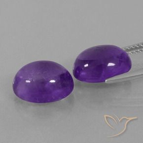 7.70 ct natürliche Mittelviolett Amethyst-Edelsteine, Oval, Transparent
