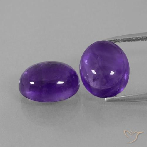 7.38ctw Natürlicher Mittelviolett Amethyst, Oval, Transparent