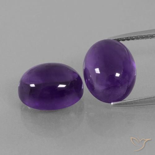 8.98ctw Natürlicher Mittelviolett Amethyst, Oval, Transparent
