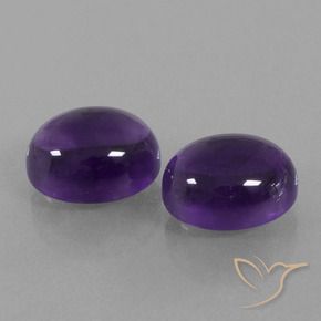 8.98 ct natürliche Mittelviolett Amethyst-Edelsteine, Oval, Transparent