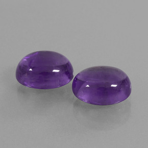 5.94 ct natürliche Mittel-helles Violett Amethyst-Edelsteine, Oval Schliff, Transparent