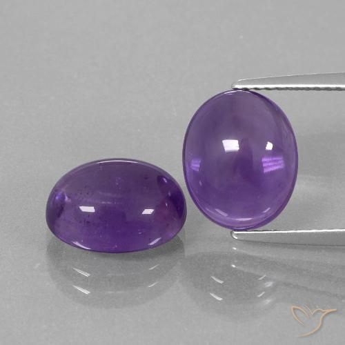 7.80ctw Natürlicher Mittelviolett Amethyst, Oval, Transparent