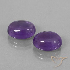 7.80 ct natürliche Mittelviolett Amethyst-Edelsteine, Oval, Transparent
