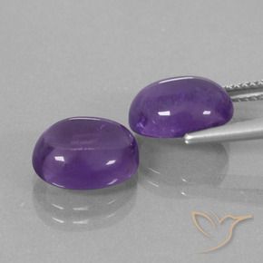 7.80 ct natürliche Mittelviolett Amethyst-Edelsteine, Oval, Transparent
