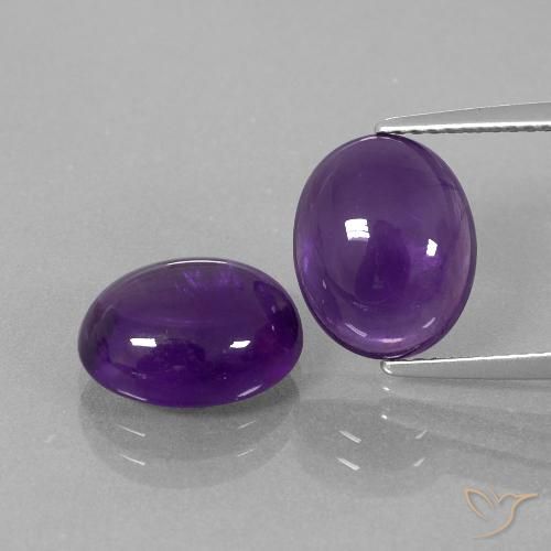 6.94ctw Natürlicher Mittel-helles Violett Amethyst, Oval, Transparent