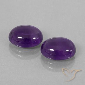 6.94 ct natürliche Mittel-helles Violett Amethyst-Edelsteine, Oval, Transparent