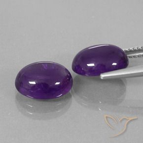 6.94 ct natürliche Mittel-helles Violett Amethyst-Edelsteine, Oval, Transparent