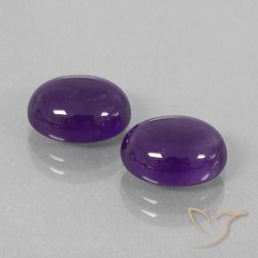 7.42 ct natürliche Mittel-helles Violett Amethyst-Edelsteine, Oval, Transparent