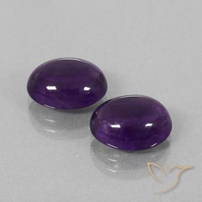 6.75 ct natürliche tiefviolett Amethyst-Edelsteine, Oval, Transparent