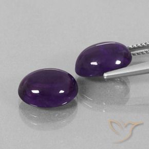 6.75 ct natürliche tiefviolett Amethyst-Edelsteine, Oval, Transparent