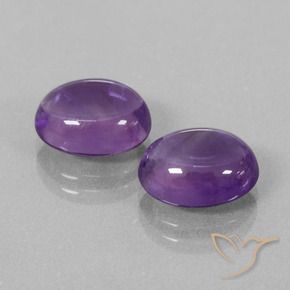 7.53 ct natürliche Mittelviolett Amethyst-Edelsteine, Oval, Transparent