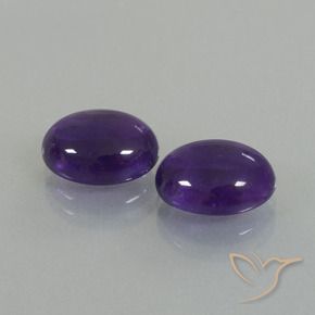 6.87 ct natürliche dunkelviolett Amethyst-Edelsteine, Oval, Transparent