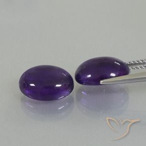 6.87 ct natürliche dunkelviolett Amethyst-Edelsteine, Oval, Transparent