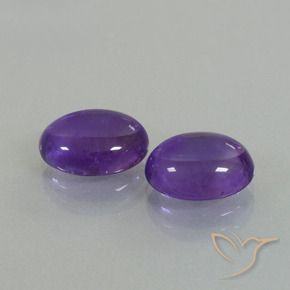 6.45 ct natürliche Mittelviolett Amethyst-Edelsteine, Oval, Transparent