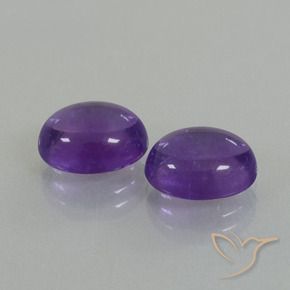 7.76 ct natürliche Mittelviolett Amethyst-Edelsteine, Oval, Transparent