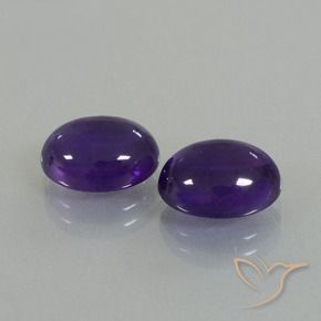 7.22 ct natürliche tiefviolett Amethyst-Edelsteine, Oval, Transparent
