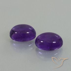 7.84 ct natürliche Mittelviolett Amethyst-Edelsteine, Oval, Transparent