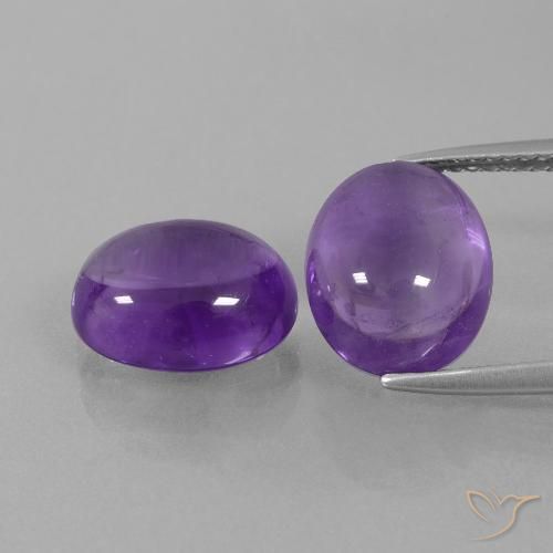 7.89ctw Natürlicher Mittelviolett Amethyst, Oval, Transparent