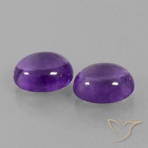 7.89 ct natürliche Mittelviolett Amethyst-Edelsteine, Oval, Transparent
