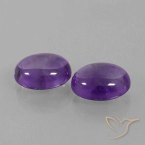 6.87 ct natürliche Mittelviolett Amethyst-Edelsteine, Oval, Transparent