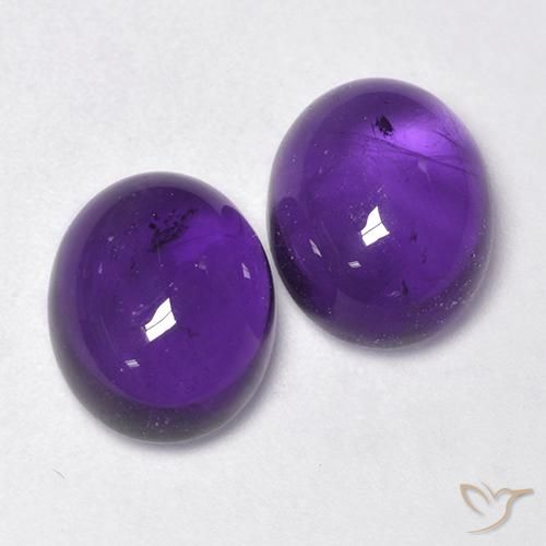 7.70 ct natürliche Mittelviolett Amethyst-Edelsteine, Oval, Transparent