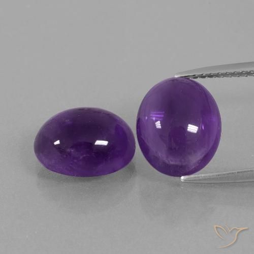 7.12ctw Natürlicher Mittelviolett Amethyst, Oval, Transparent