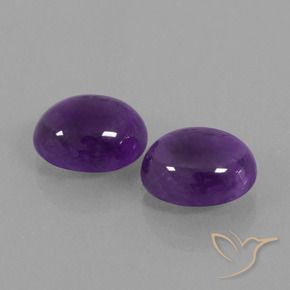 7.12 ct natürliche Mittelviolett Amethyst-Edelsteine, Oval, Transparent