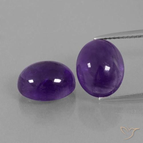 8.43ctw Natürlicher Mittelviolett Amethyst, Oval, Transparent